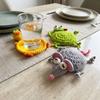 Hand Woven Knitted Cup Mat Funny Insulation Pad Finished Animal Drink Coaster  Gift