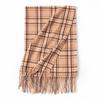 New Korean Style Sweet and Warm Faux Cashmere Scarf Checkered Student Couple Winter Thickened Warm Scarf