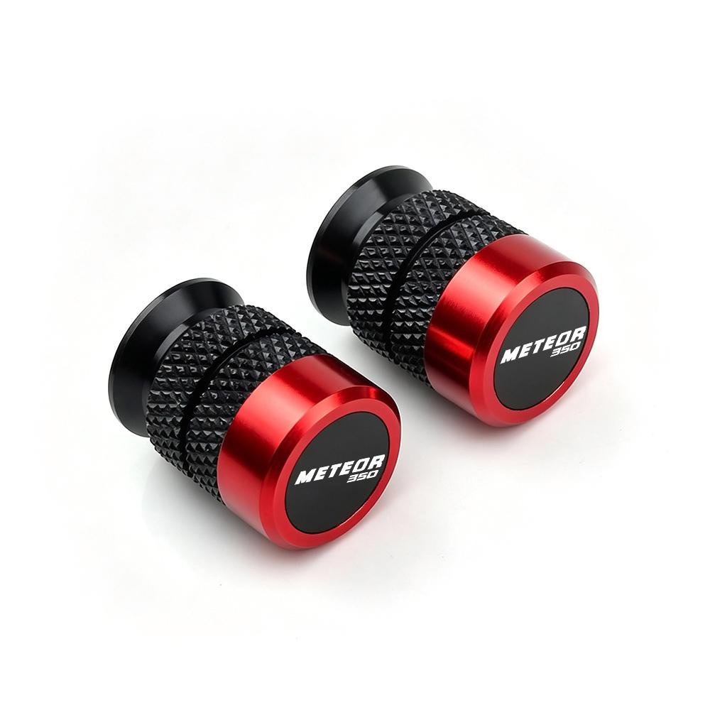 2pcs For METEOR 350 METEOR350 Wheel Tyre Airtight Covers Valve Cap Alloy Motorcycle Decorative Cover Accessories