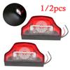 3 LED Number Lamps Waterproof E9 for Lorry Truck Trailer White Light 1x/2x  12V-24V Car License Plate Light