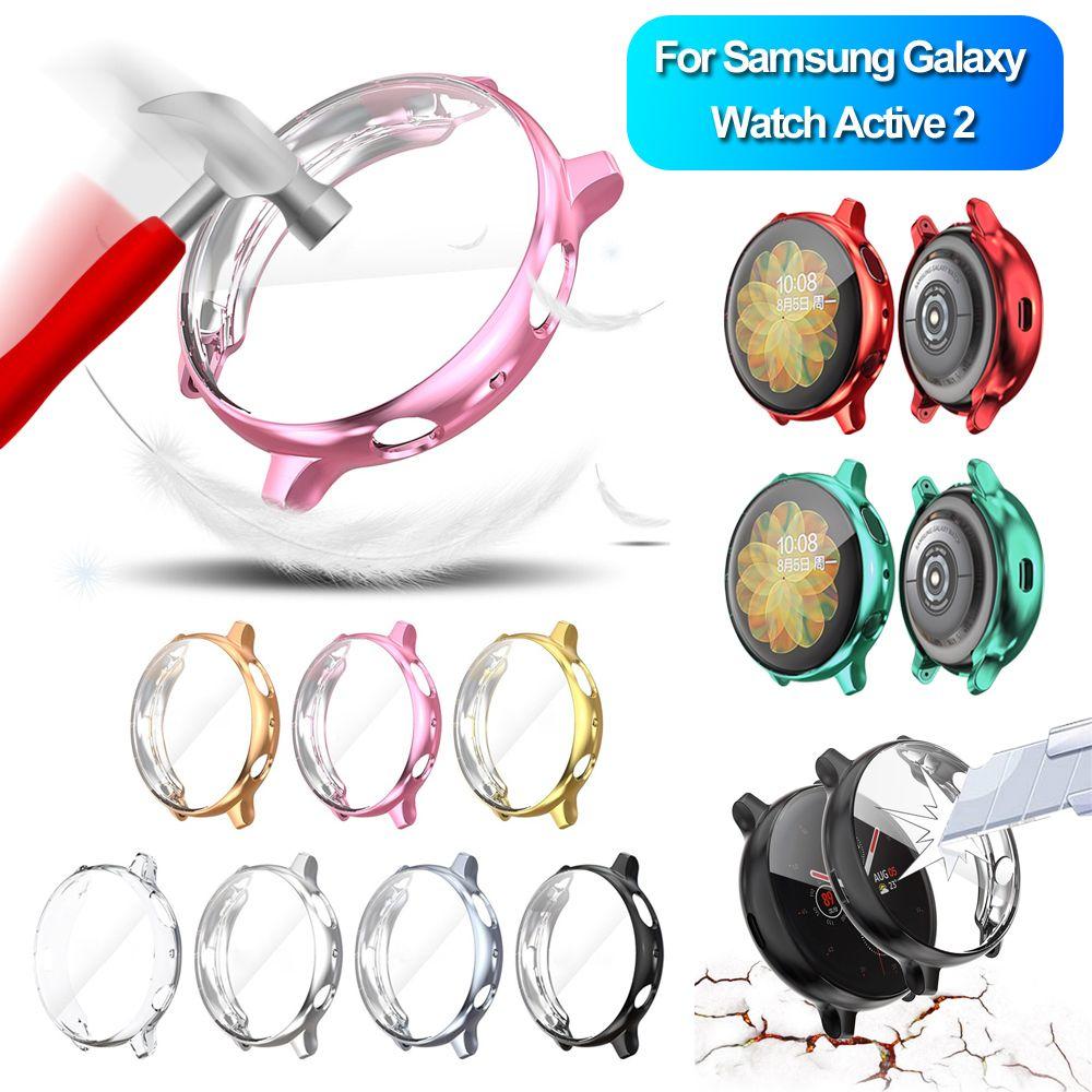Full Cover Soft Electroplate Screen Protector TPU Watch Case For Samsung Galaxy Watch Active 2