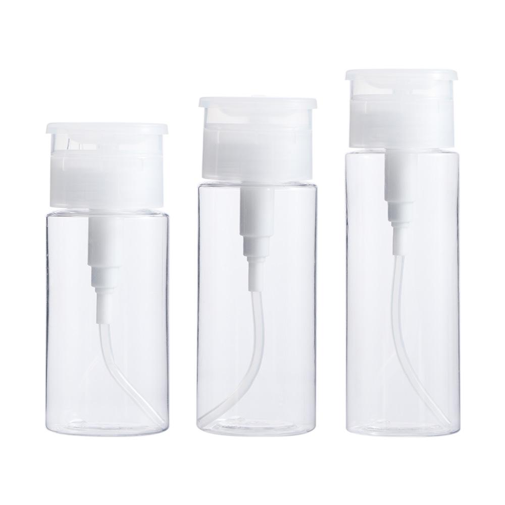 Pumping Dispenser Nail Polish Remover Container Makeup Remover Bottle Empty Pump Dispenser Bottle