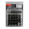 RAYS Lock Nut Set M12 X 74082000000BK 17-Hex & (for 5-Hole Drives), 1.5, Black,