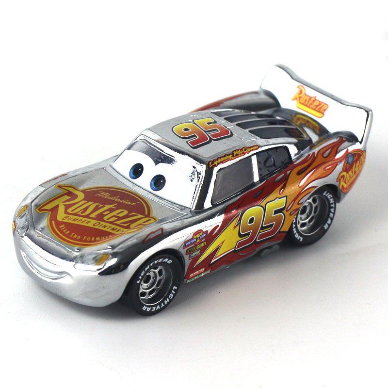 Disney Cars 95 Динозавр Серый Маккуин Сплав Детская Игрушечная Машинка Модель