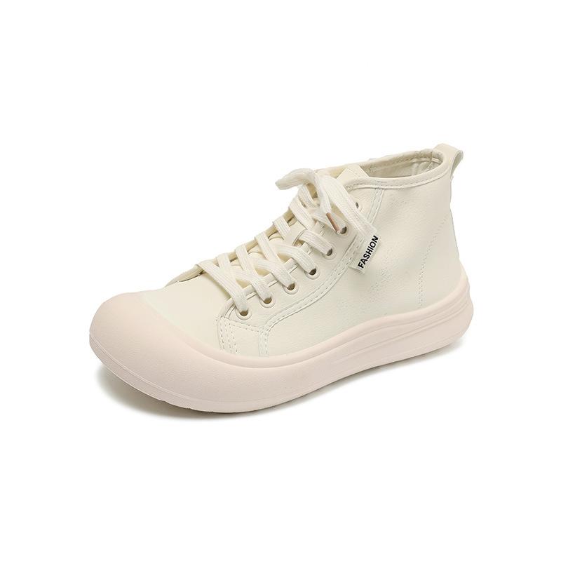 Манговая голова высокие белые кроссовки женские новые с круглым носком на шнуровке универсальные удобные и легкие повседневные спортивные туфли