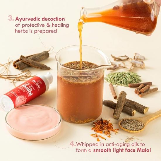 Nat Habit All-Day Face Moisturizer Fresh Whipped Tomato Rosehip Vit-BEC Youth Anchor Face Malai For Sun Protection (Ages 20-35) - 30g