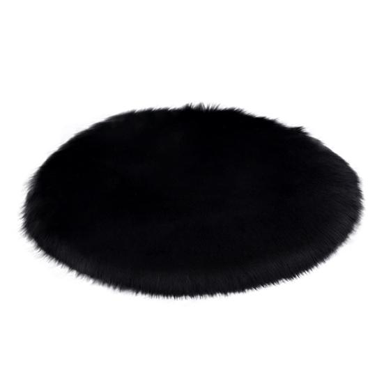 30/35/40/45 см круглый простой пушистый коврик ковер спальня коврик домашний декор