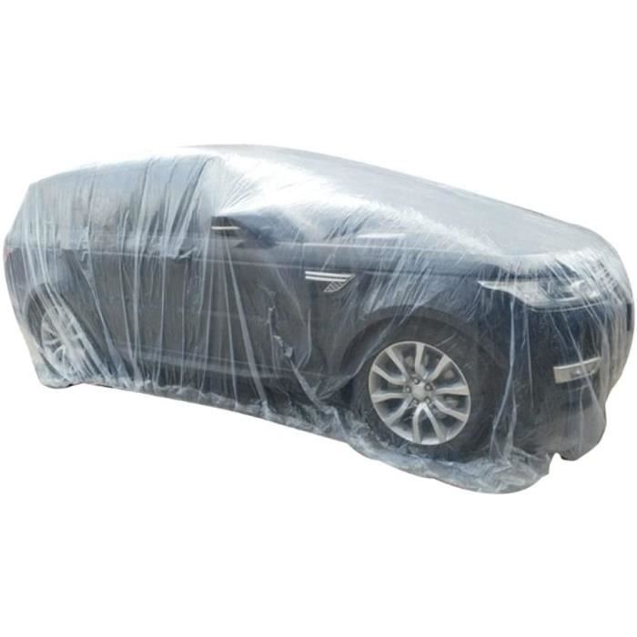 Car Cover - Universal - 380x660 Cm - Waterproof PVC - Rain Protection - Transparent