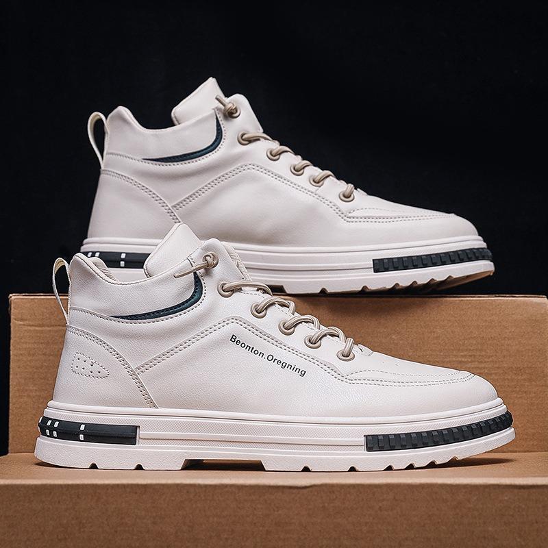 Осень и зима новая высокая обувь мужская обувь для скейтборда модная универсальная повседневная одинарная обувь модная обувь мужская обувь