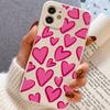 Граффити Красное Сердце Чехол для Телефона для IPhone 14 15 16 Plus для IPhone 13 14 15 12 11 16 Pro Max 12Mini XS Max ТПУ Тонкий Защитный Чехол