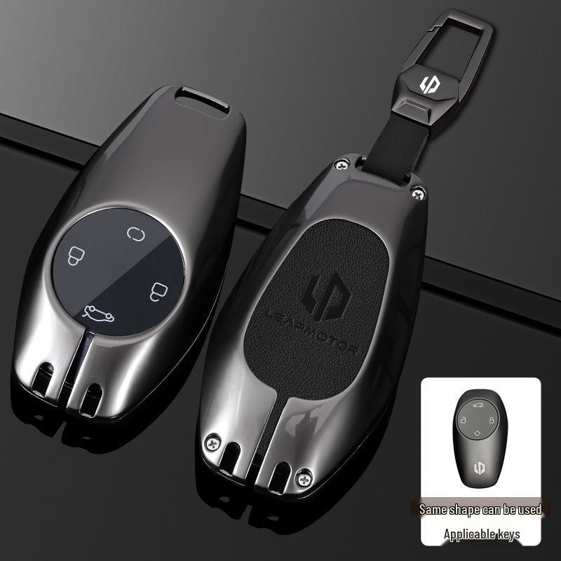 2023 Чехол для ключей Leapmotor для T03, C11, S01, C01 - Металлическая пряжка, сумка для мужчин и женщин