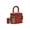 Coach Сумка на цепочке Trail 12 Classic Monogram с молнией, из кожи и покрытого канваса, женская, коричнево-желто-ржавая CE768-B4NQ4