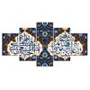 5 шт. Мусульманский Исламский Религиозный Декор Холст Картина Настенные Художественные Картины Домашний Декор Без Рамки 5 Панель Современная Абстрактная HD Печать