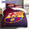 Логотип команды Барселона Узор Постельное белье Домашний Декор Подарок на День Рождения (1 пододеяльник + 2 наволочки, без наполнителя)
