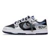 Dunk Low Колесо Звездных Глаз Устойчивые к истиранию Нескользящие Низкие Скейтбордические Кроссовки Мужские Черно-Сине-Серые FQ8826-100(Team365-)