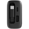 Energea Ampcharge Arc 65 USB-A/USB-C Wall Charger + Retractable USB-C PD/PPS/QC3.0 GaN Gunmetal Cable
