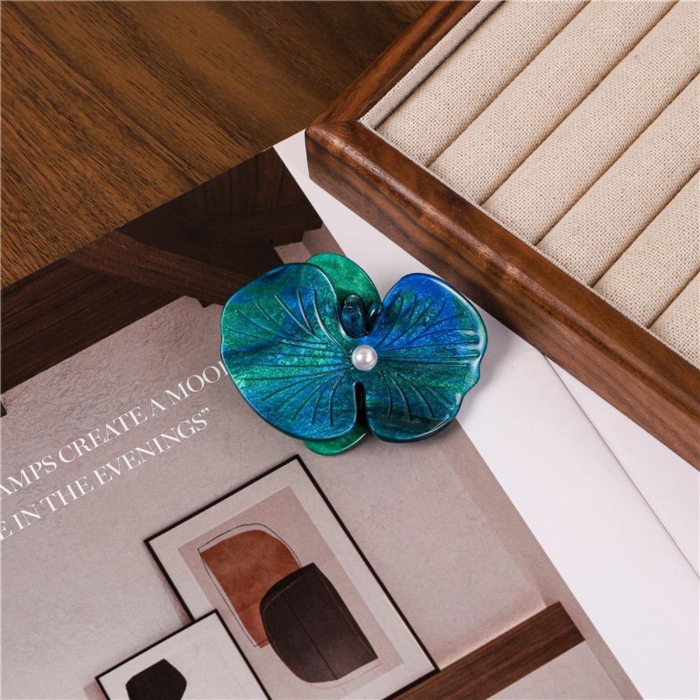 Hair Rope Butterfly Orchid Hairpin Korean Style Fresh Barrettes Cute Flower Duckbill Clip Female