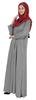 Bimba Islamic Clothes For Women Long Prayer Robe Maxi W  Printed Hijab Rayon Abaya Front Button Muslim