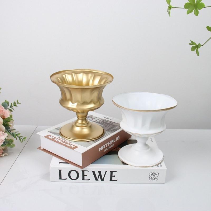 Vintage Style Flower Vase Planter Plant Pots Flower Pots Iron Flowerpot Floral Dried Flower Plant Vase Party Decorations