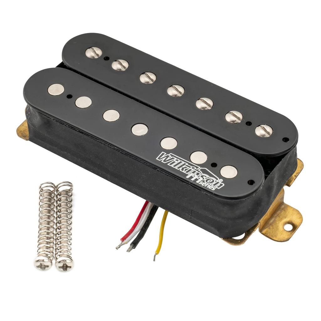 Wilkinson M Series WHO Classic Open Style Ceramic Humbucker Pickup for Electric Guitar Black 7-String Necks,