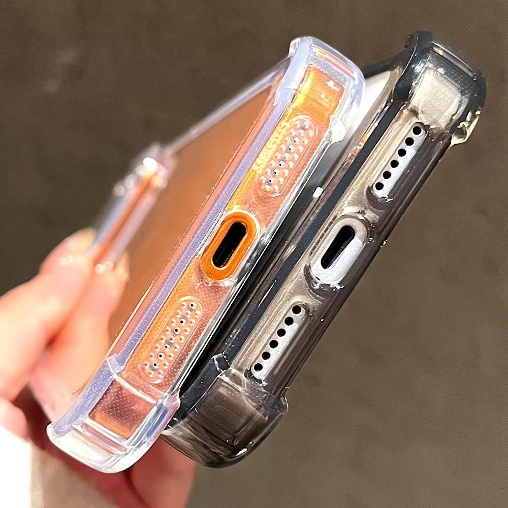 Luxury Shockproof Phone Case For iPhone 17 16 15 14 13 12 11 Pro X XR XS Max 7 8 Plus Air Silicon Bumper Transparent Hard Cover