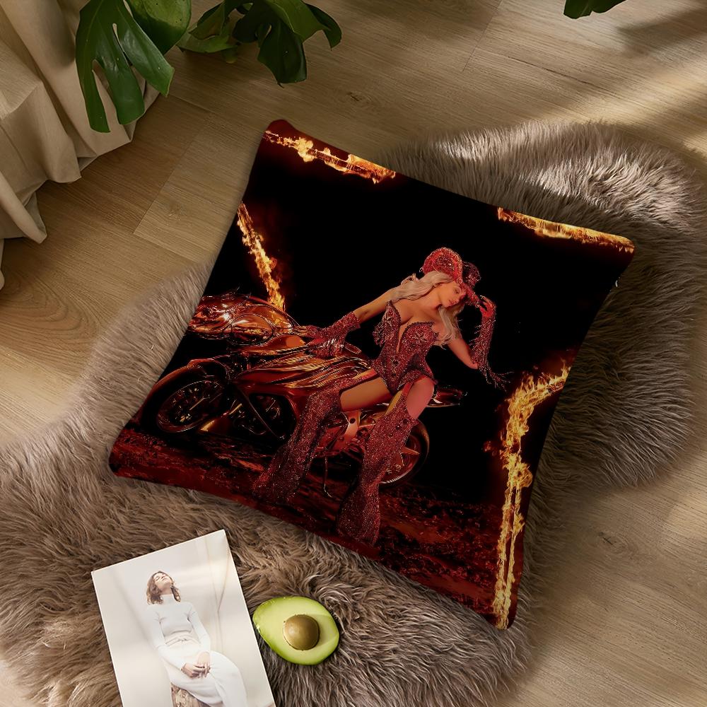 B-Beyonce Singer Cowboy Carter Pillow Case Living Room Home Sofa Office Shop Cover Printing Comfort Decoration Nordic Simplicity