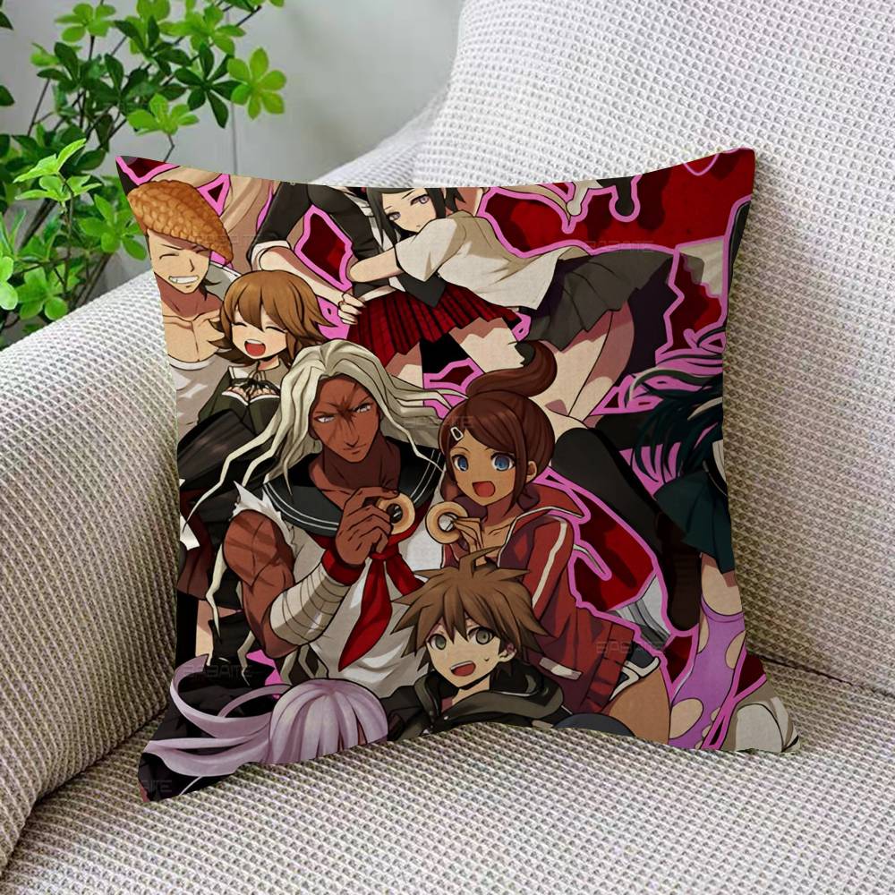 D-Danganronpa Classic Game Pillow Cover Sofa Cushion Cover Home Room Decoration Children Gift