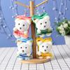 Cute Cartoon Creative Plush Potato Chip Bear Doll Car Keychain Student Schoolbag Pendant Doll Exquisite Small Gift