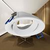 Fixation spot BRAYTRON Tetra-E1, rond, blanc, orientable, diamètre 95mm, aluminium