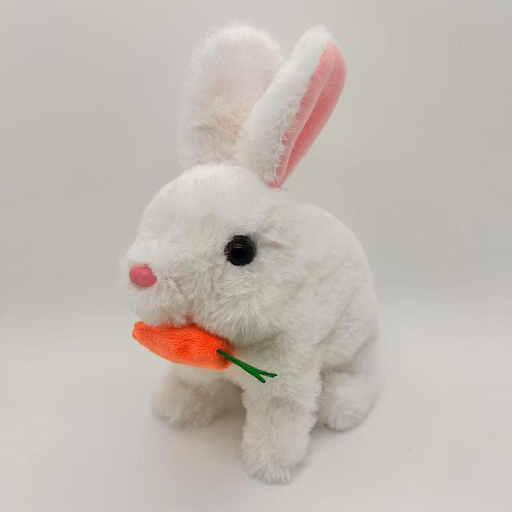 Милая длинношерстная плюшевая мультяшная кукла-кролик для детей