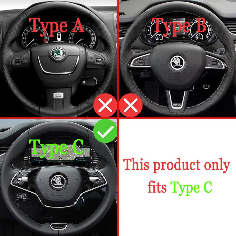 Подрулевой переключатель для Skoda RS MK4 Octavia IV Scout ENYAQ iv Karoq Kodiaq Scala Наклейки на руль DSG Extension