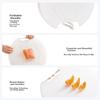 JD Original Cutting Board, Chopping Board for Home Use, Food Contact Grade, Double-Sided PE Thickened, White, 36*1.5cm