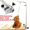 Телескопический кронштейн из нержавеющей стали, стол для ухода за домашними животными, вешалка, поводок, аксессуары для косметического стола