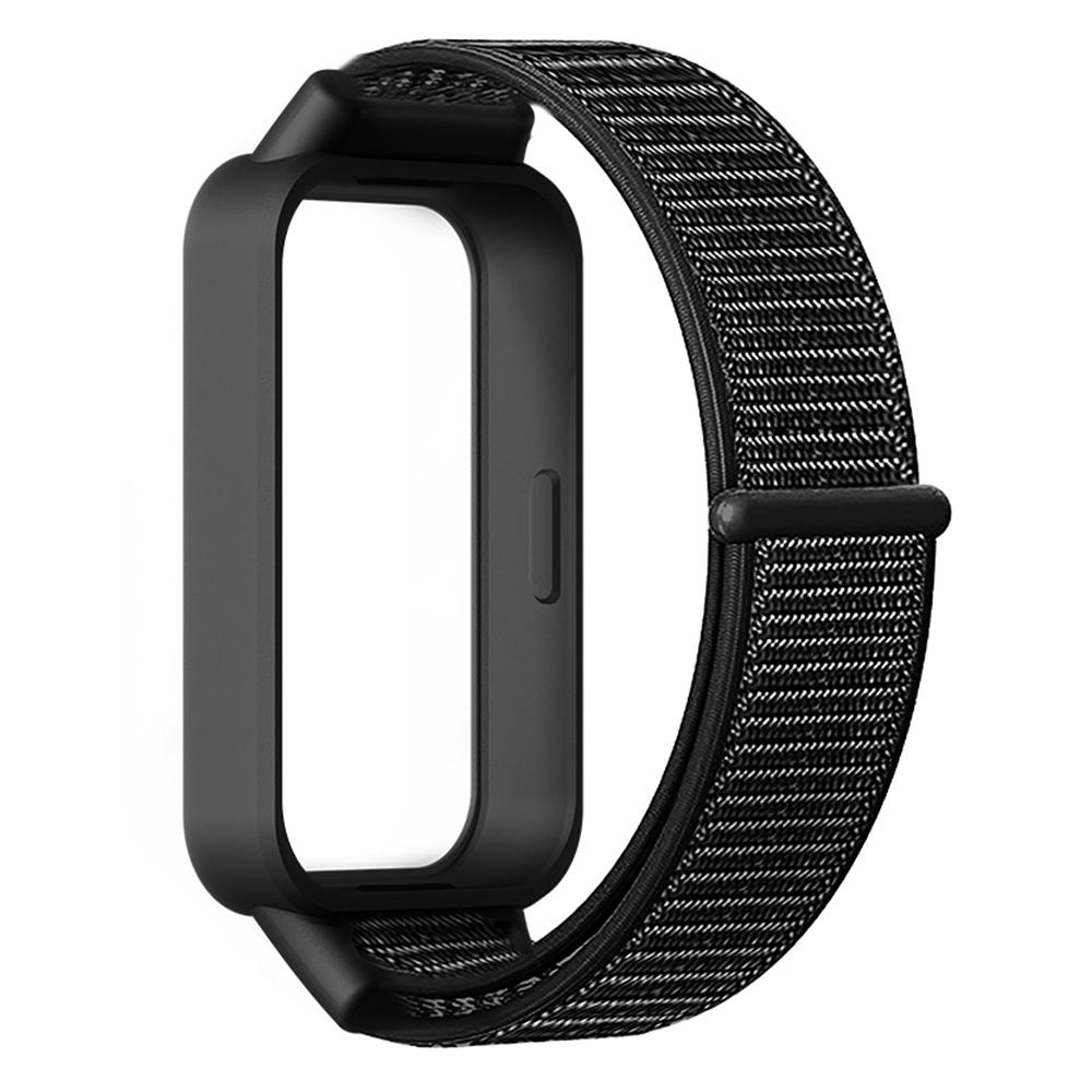 For Xiaomi Smart Band 9 Active/Redmi Band 3 Nylon Strap Magic Tape Design Watch Band