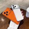 Чехол-накладка Apple 17 Pro Max с текстурой кожи и большим цветным окном - Жесткий защитный чехол для iPhone 16