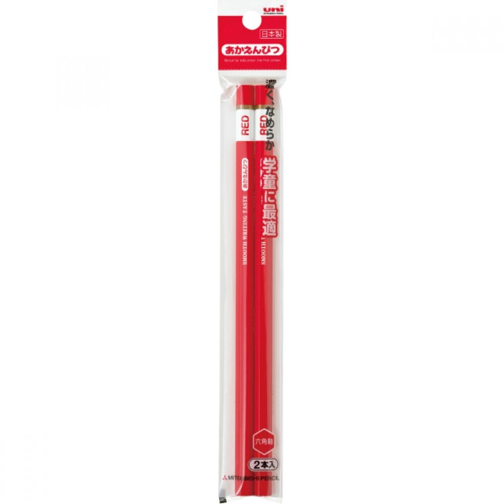 Mitsubishi Pencil Red Pencil 2p Pack