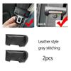 2pcs Universal Car Seat Belt Buckle Clip Protector leather Interior Button Case Anti-Scratch Cover Safety Accessories