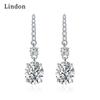 Lindon Copper Alloy Zircon Earrings Drop Earrings For Women Wedding Party Gifts