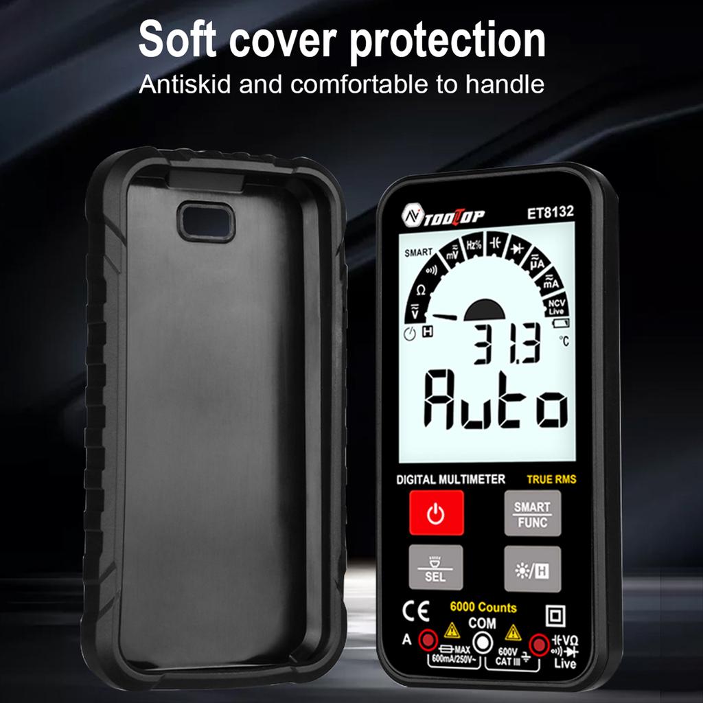 TOOLTOP ET8132 2,88-дюймовый экран дисплея Портативный высокоточный цифровой мультиметр AC DC Напряжение