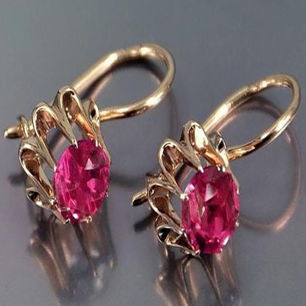 Бохо Женские Хрустальные Красные Синие Серьги-Капли Серебристого Цвета Циркониевый Камень Маленькие Круглые Свадебные Для Женщин