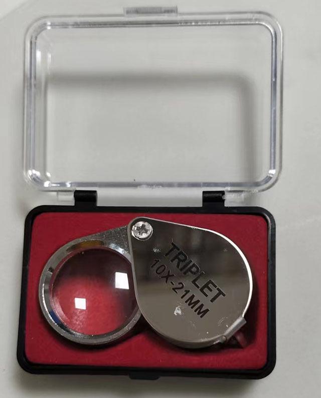 Портативная 30-кратная складная лупа для оценки ювелирных изделий и антиквариата