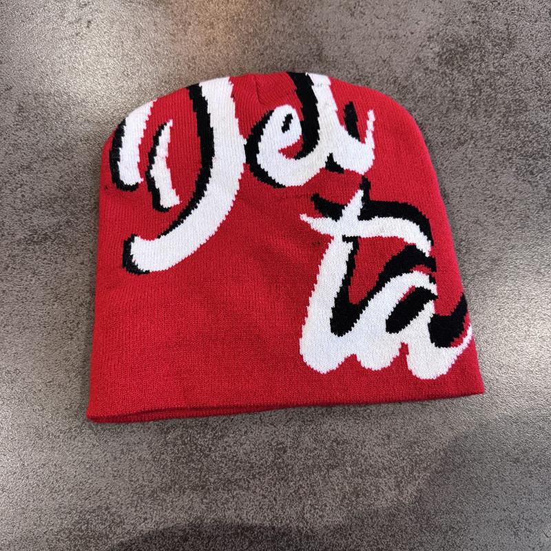 Knitted Hat For Men Women With Letter Jacquard Acrylic Warmth For Winter And Fall Comfort