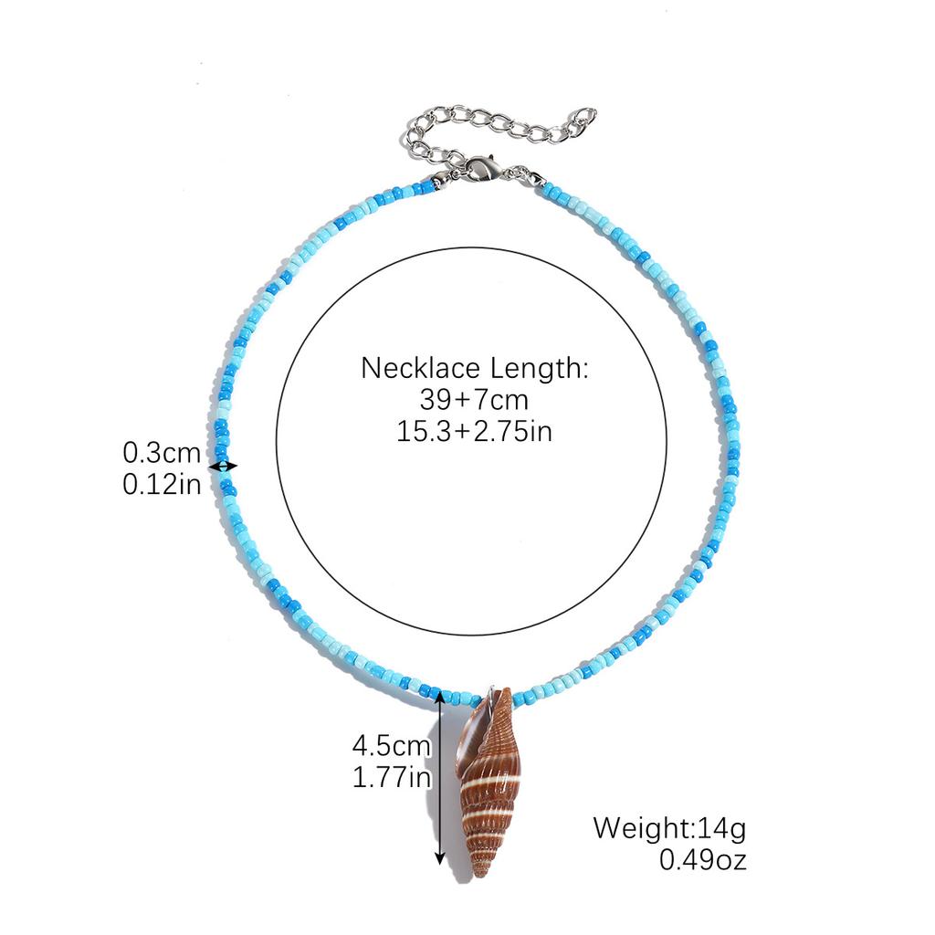 Ожерелье для женщин Ювелирные изделия Океан Богемное ожерелье Отпускная звезда Натуральная ракушка Бусины Ключица Цепочка Ожерелье Элегантное ожерелье для нее