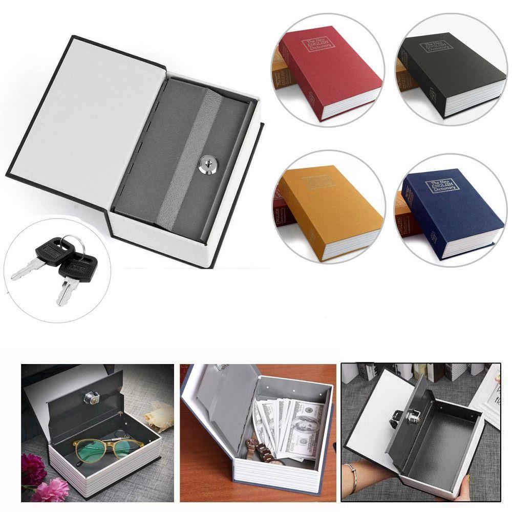 Key Safe Secret Stash Booksafe Safe Diversion Simulated Book Safe Dictionary Hollow Book Metal Box