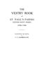 Книга Vestry Book of St. Paul's Parish, Hanover County, Virginia, 1706-1786