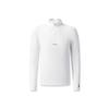 Tennis Casual Sport Simple Half-Zip Knitted Long Sleeve T-Shirt Men Tops Jade-White A11M543203FWT