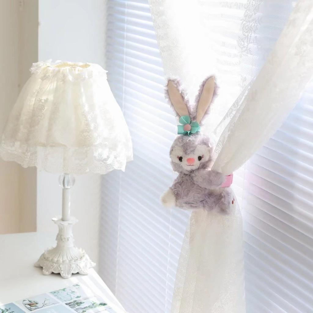 Bear Rabbit Adorable Plushie Curtain Hook Girl Bedroom Decoration Doll