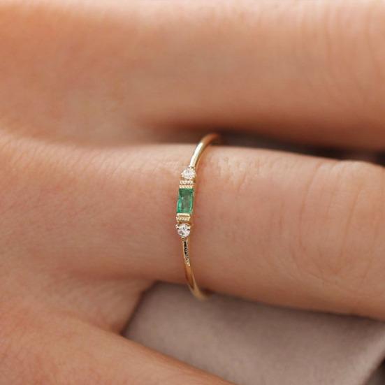 Женское кольцо с кубическим цирконием, инкрустированное браком и помолвкой, тонкое ювелирное кольцо в подарок