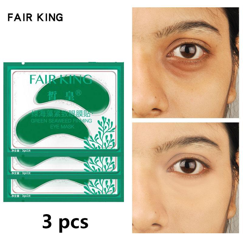Маска для глаз с зелеными водорослями, питательная, увлажняющая, увлажняющая, патчи для глаз, темные пятна, удаляет морщины, маска для ухода за кожей лица