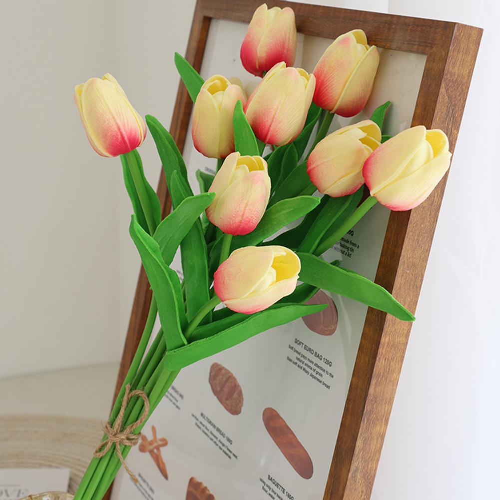 10 шт. цветы тюльпана искусственный комплект искусственных тюльпанов